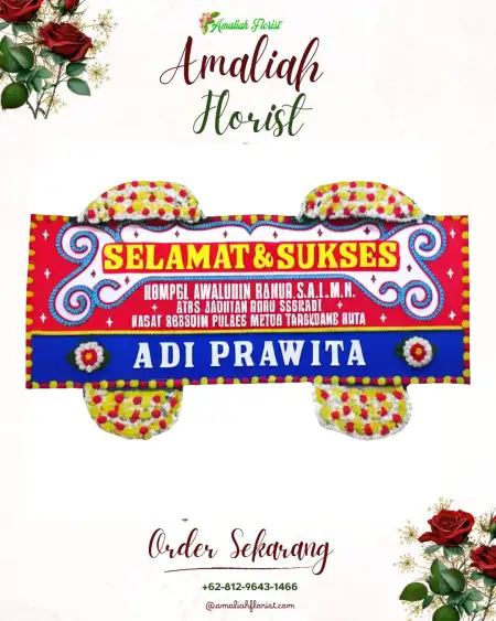 Papan Bunga Ucapan Selamat Sidaresmi